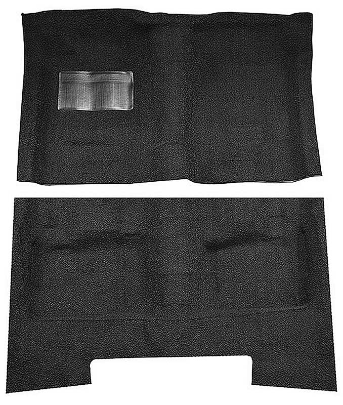 1974-75 C-Body 2/4-Door/Wagon Cutpile Carpet Set Black