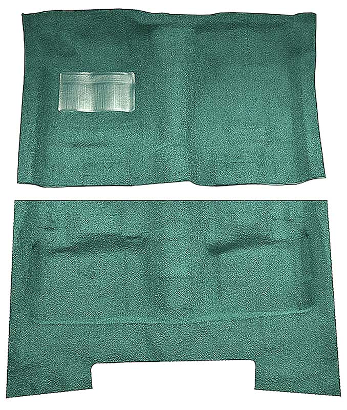 1974-75 C-Body 2/4-Door/Wagon Cutpile Carpet Set Light Jade Green