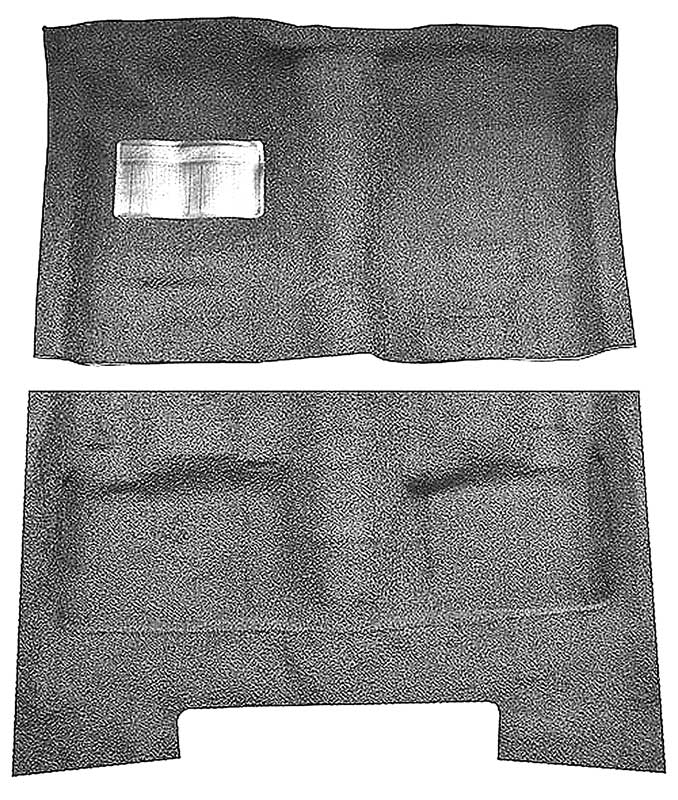 1962-73 Chrysler Fullsize/C-Body 2/4-Door/Wagon Loop Carpet Set Gunmetal Gray