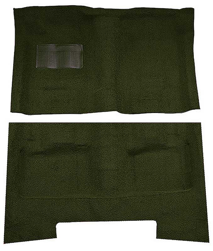 1962-73 Chrysler Fullsize/C-Body 2/4-Door/Wagon Loop Carpet Set Dark Olive Green