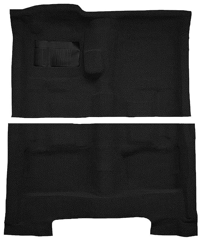1974-78 C-Body 2-Door 4-Speed Cutpile Carpet Set Black