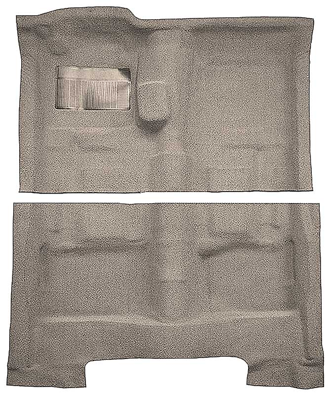 1974-78 C-Body 2-Door 4-Speed Cutpile Carpet Set Silver