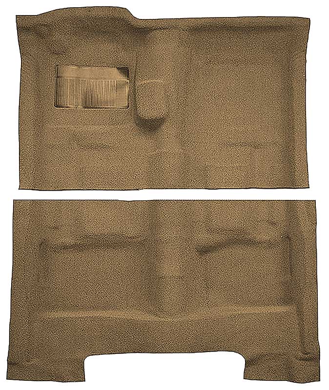 1974-78 C-Body 2-Door 4-Speed Cutpile Carpet Set Cognac