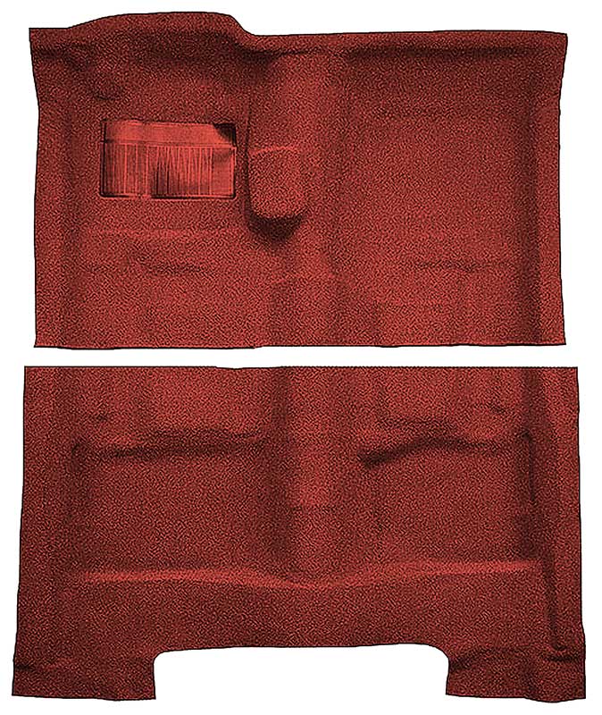 1963-73 Chrysler Fullsize/C-body 2-Door Coupe 4-Speed Loop Carpet Set Red