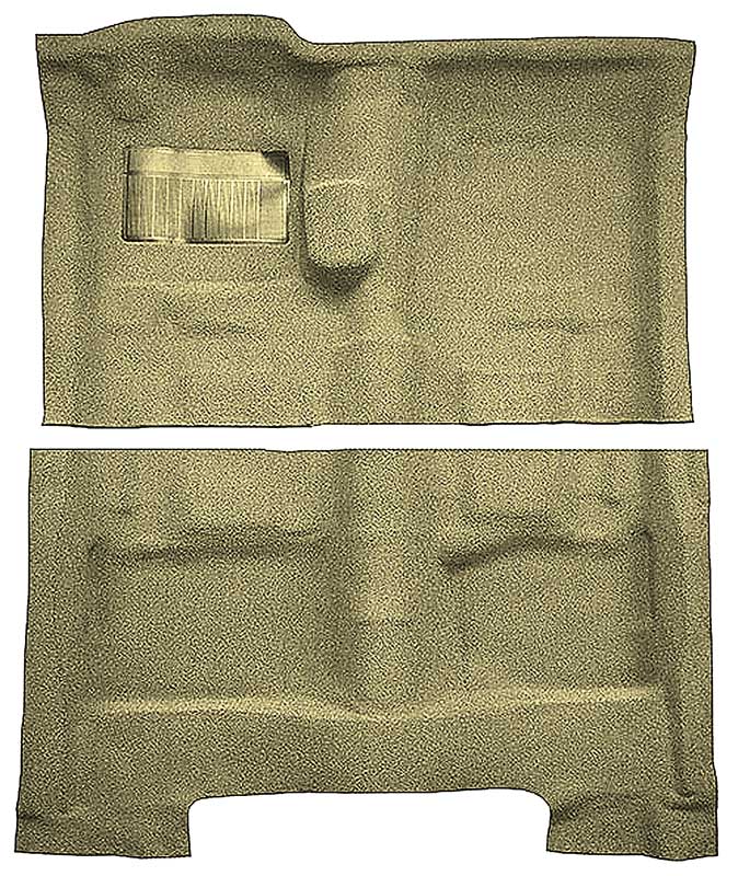 1963-73 Chrysler Fullsize/C-body 2-Door Coupe 4-Speed Loop Carpet Set Ivy Gold