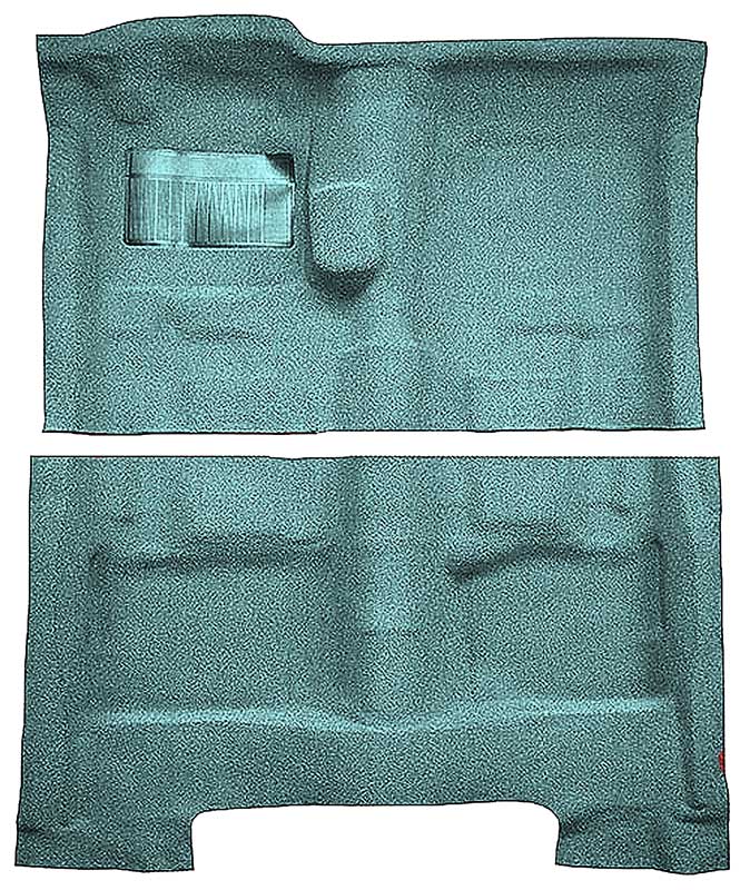 1963-73 Chrysler Fullsize/C-body 2-Door Coupe 4-Speed Loop Carpet Set Aqua