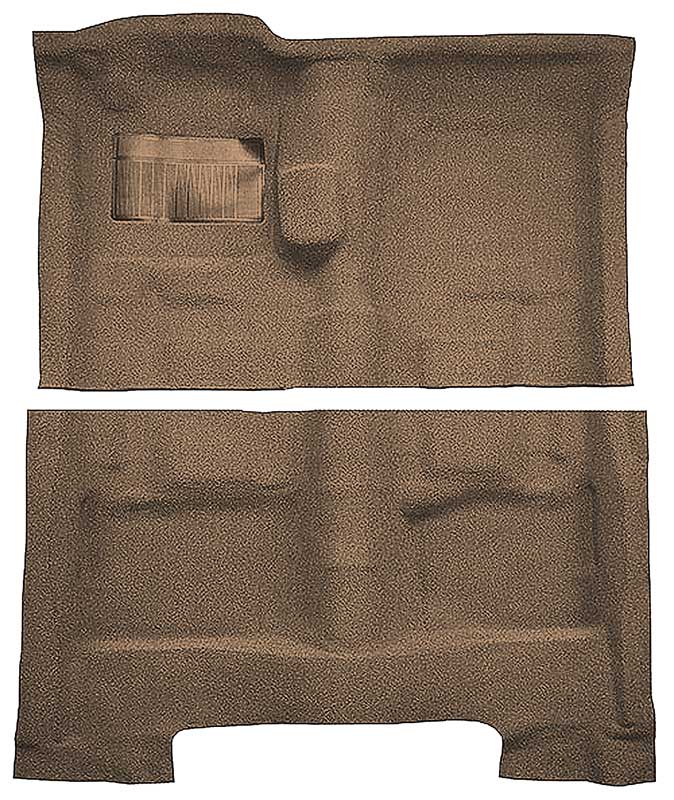 1963-73 Chrysler Fullsize/C-body 2-Door Coupe 4-Speed Loop Carpet Set Medium Saddle
