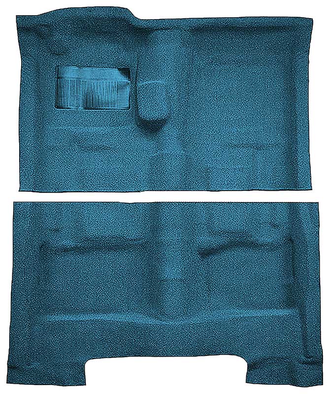 1963-73 Chrysler Fullsize/C-body 2-Door Coupe 4-Speed Loop Carpet Set Shade Blue