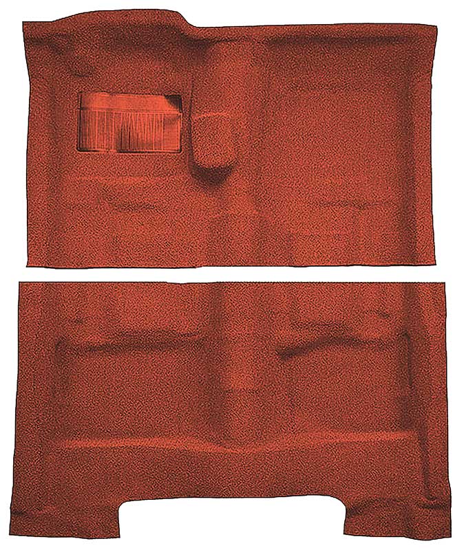 1963-73 Chrysler Fullsize/C-body 2-Door Coupe 4-Speed Loop Carpet Set Burnt Orange