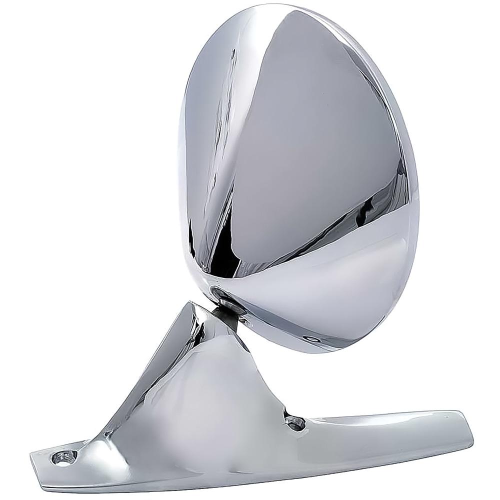 1971 Dodge, Plymouth B, E-Body Outer Door Mirror Manual Round Chrome LH Driver Door