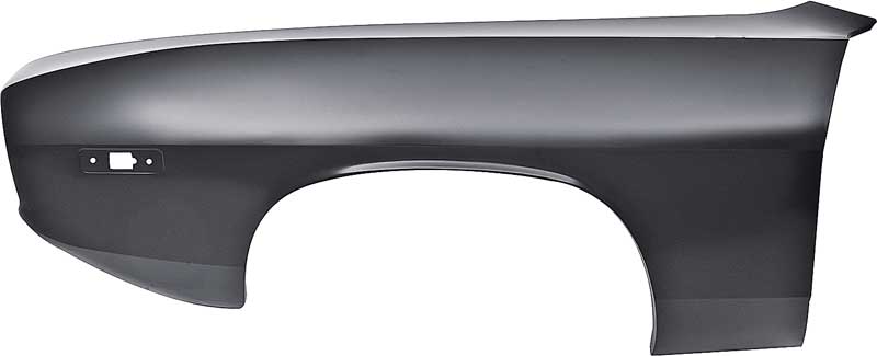 1972-74 Plymouth Barracuda, Cuda Front Fender LH Driver Sdie EDP Coated