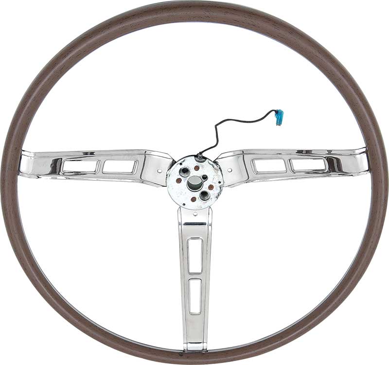 1970 Chrysler, Dodge, Plymouth A, B, C Body Rallye Woodgrain Steering Wheel