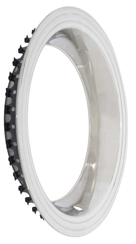 1970 15"X 7" Factory Style 2-3/4" Deep Polished Finish Trim Ring