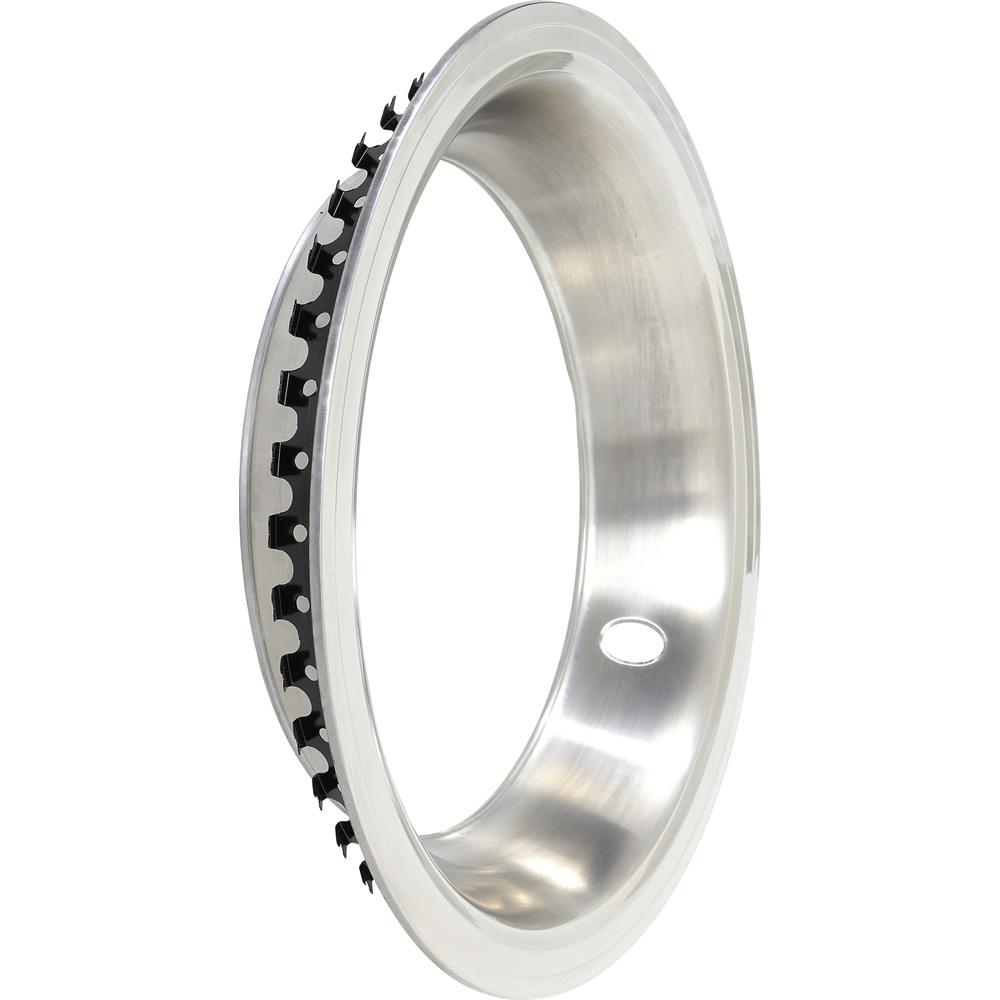 15"X 7" Trim Ring 2-3/4" Deep Brushed Aluminum Finish With Polished Step Lip