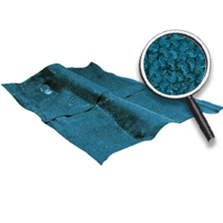 1962-67 Chevy II Nova Molded Carpet Set 4 Door Auto Trans Loop Teal Blue