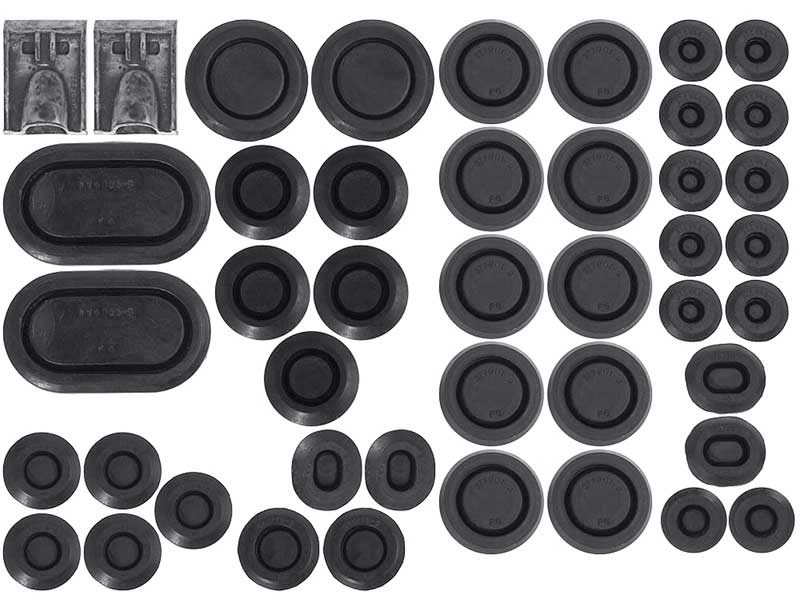 1969-70 Ford Mustang/Mercury Cougar Body Rubber Plug Kit 44 Pieces