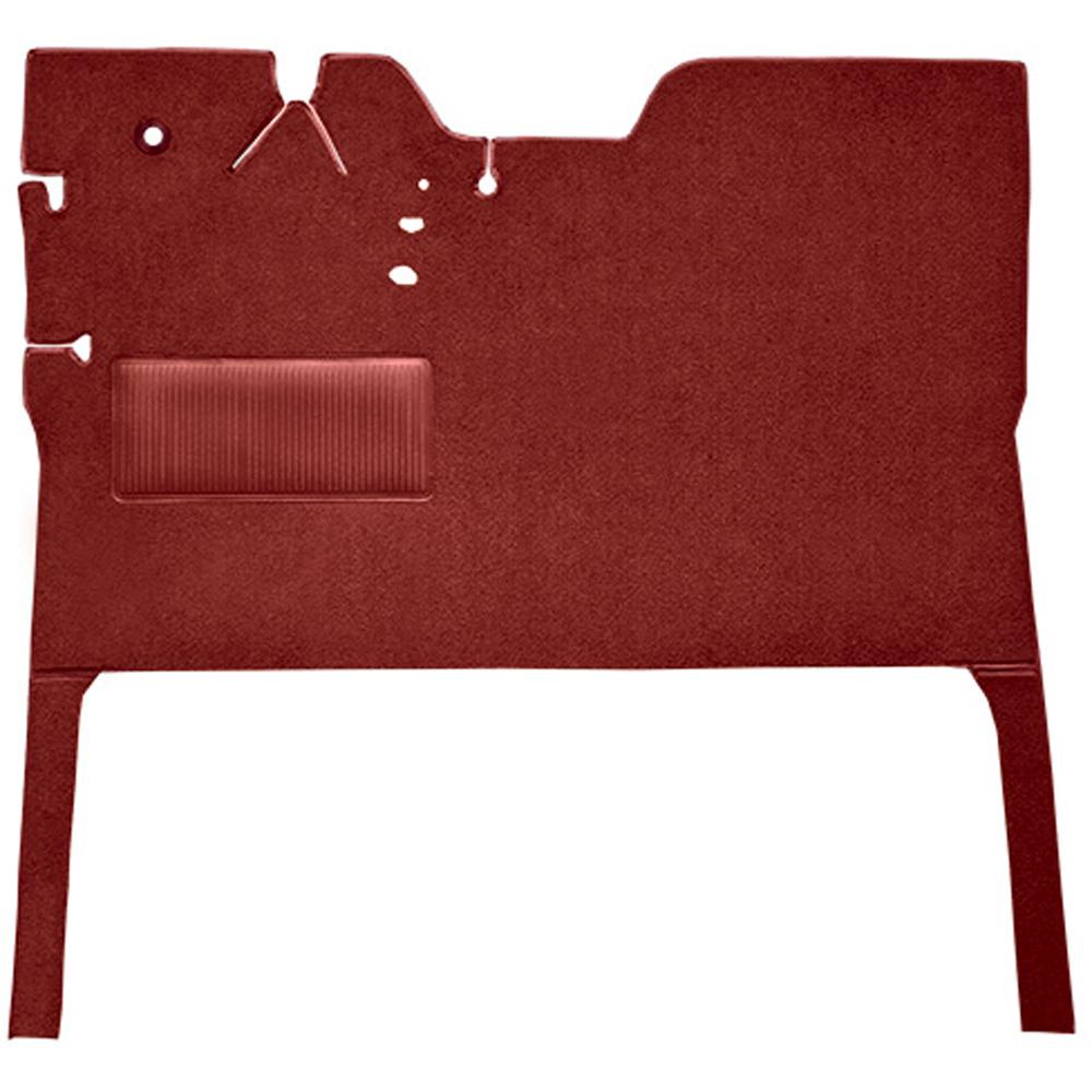 1947-55 Chevrolet, GMC Pickup 1st Series Regular Cab Die-Cut Carpet Kit Loop Standard Backing w/ Stock Seat Riser Automatic or 3-Speed Manual Low Hump 2WD Red