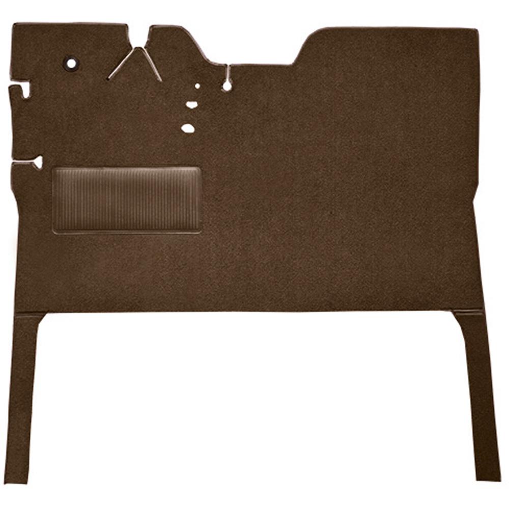 1947-55 Chevrolet, GMC Pickup 1st Series Regular Cab Die-Cut Carpet Kit Loop Standard Backing w/ Stock Seat Riser Automatic or 3-Speed Manual Low Hump 2WD Dark Saddle