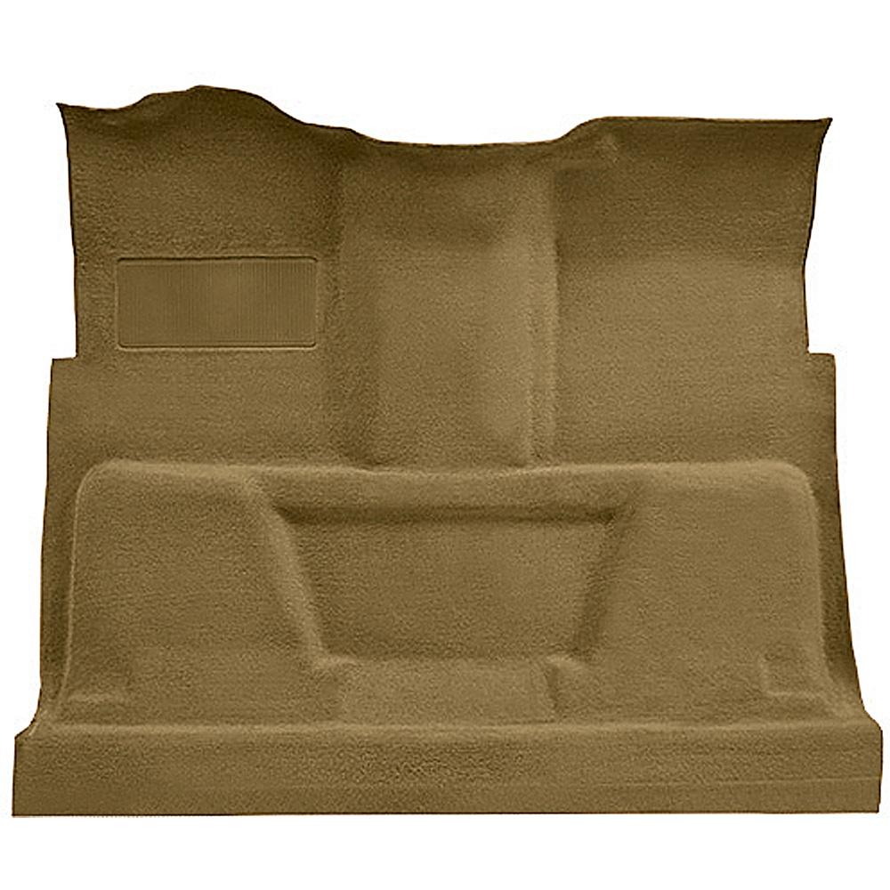 1974-80 Chevrolet, GMC Pickup Regular Cab Molded Carpet Kit Cut Pile Standard Backing Column Shift Automatic or 3-Speed Manual Low Hump 2WD Buckskin