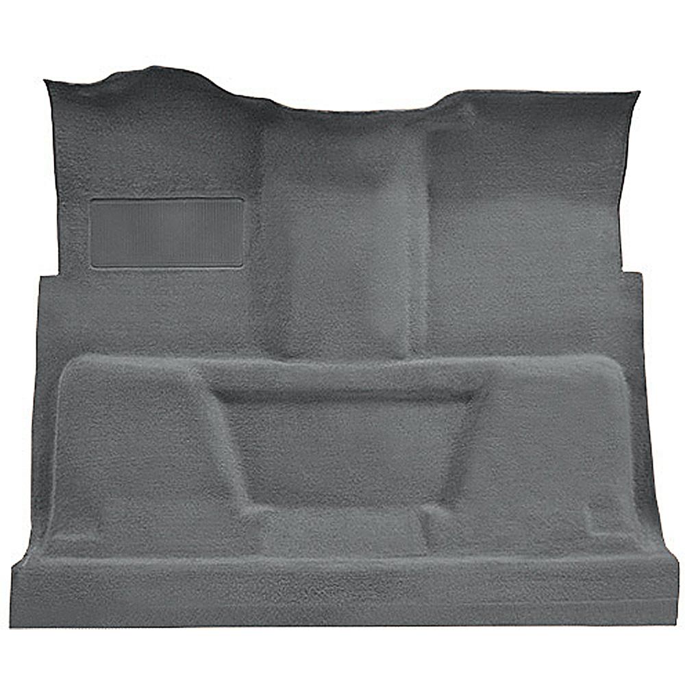 1974-80 Chevrolet, GMC Pickup Regular Cab Molded Carpet Kit Cut Pile Standard Backing Column Shift Automatic or 3-Speed Manual Low Hump 2WD Dark Gray