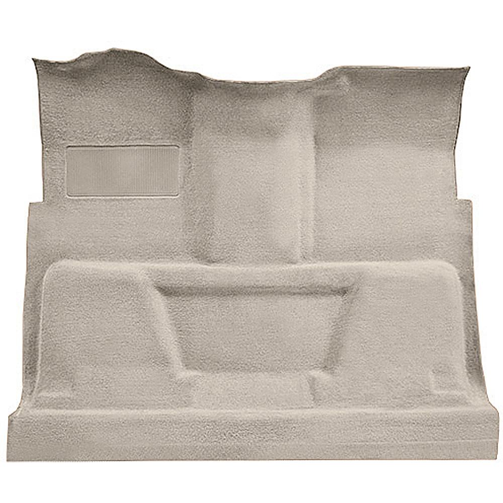 1974-80 Chevrolet, GMC Pickup Regular Cab Molded Carpet Kit Cut Pile Standard Backing Column Shift Automatic or 3-Speed Manual Low Hump 2WD Silver