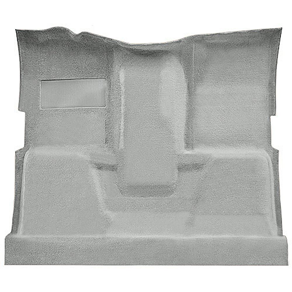 1974-80 Chevrolet, GMC Pickup Regular Cab Molded Carpet Set Cut Pile Standard Backing Column/Floor Shift TH400/4-Speed High Hump 2WD/4WD Silver/Mystic