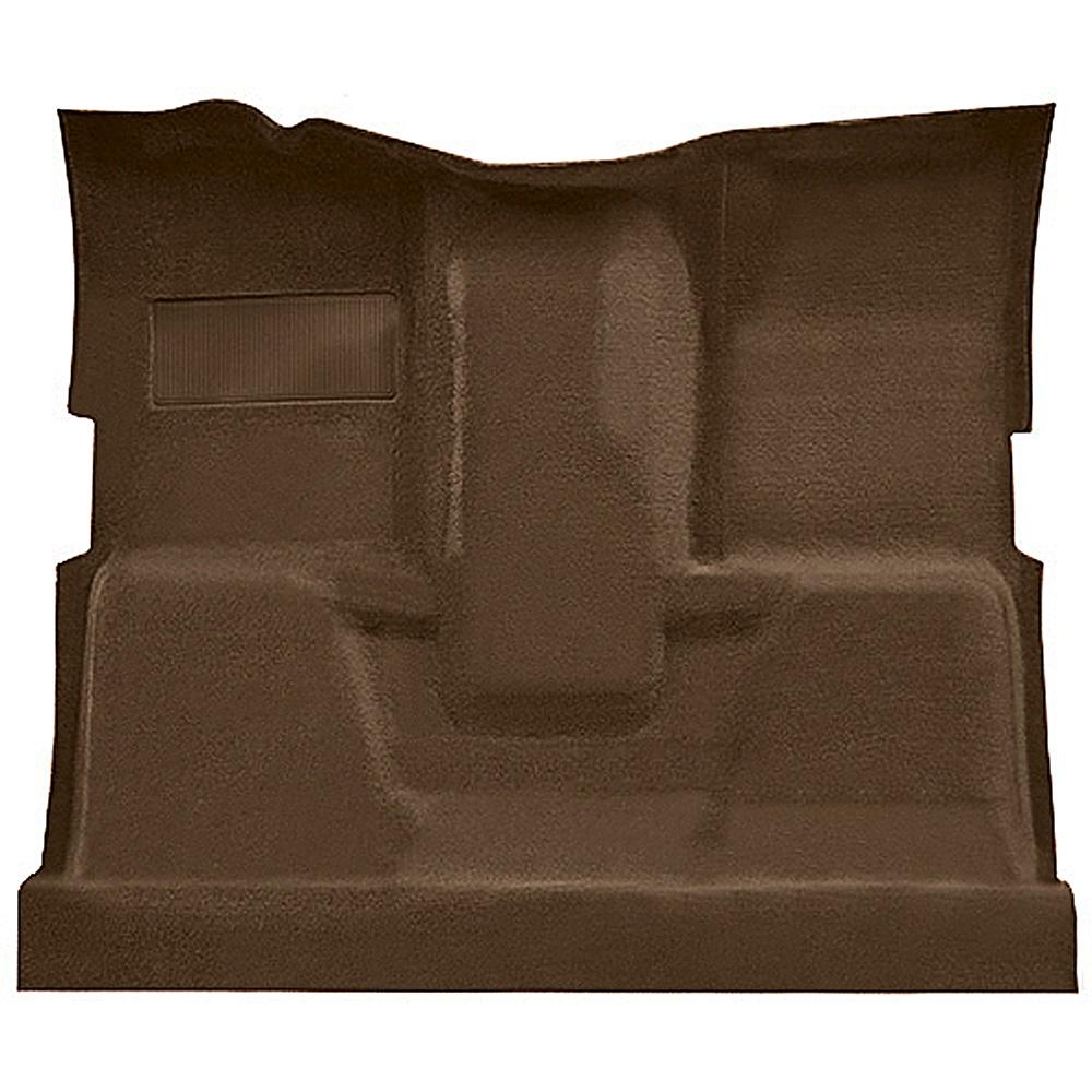 1973-74 Chevrolet, GMC Pickup Regular Cab Molded Carpet Kit Loop Standard Backing Column & Floor Shift Automatic or 4-Speed Manual High Hump 4WD Dark Saddle