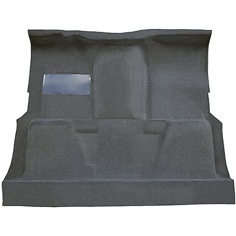 1974-80 Chevrolet, GMC Pickup Regular Cab Molded Carpet Set Cut Pile Standard Backing Floor Shift 4-Speed High Hump 2WD Dark Gray