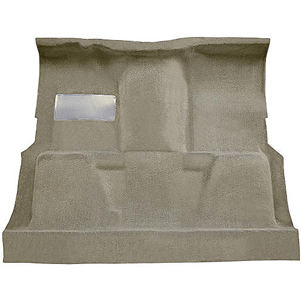 1974-80 Chevrolet, GMC Pickup Regular Cab Molded Carpet Set Cut Pile Standard Backing Floor Shift 4-Speed High Hump 2WD Caramel