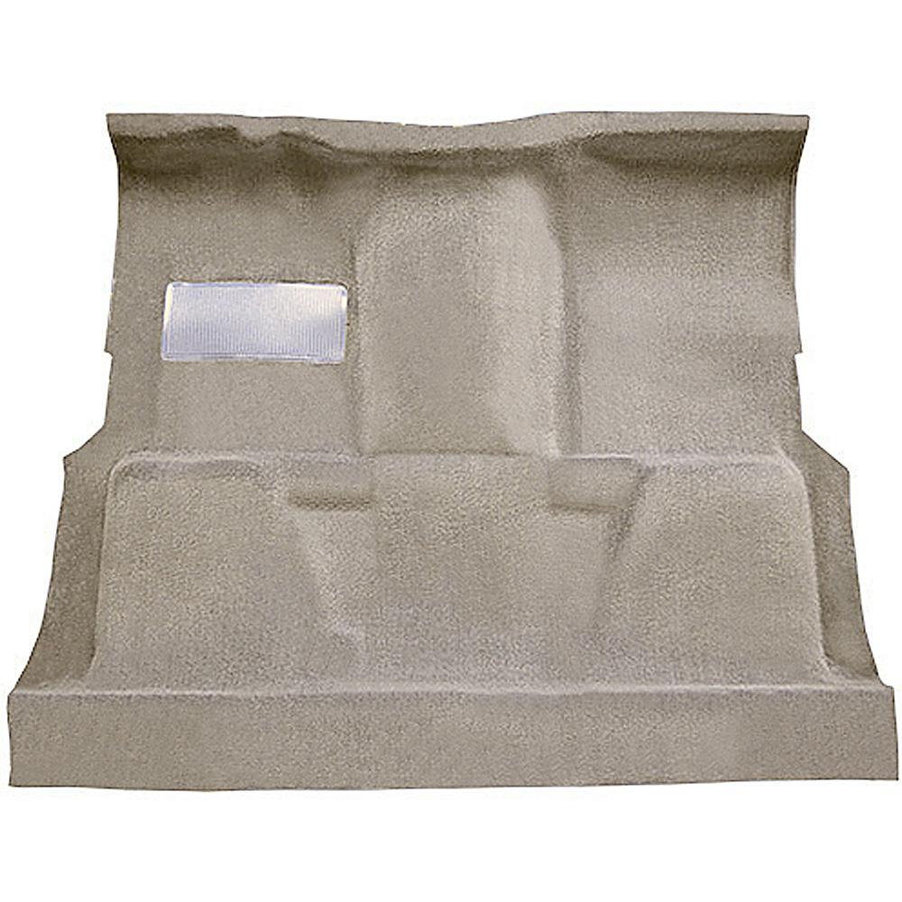 1974-80 Chevrolet, GMC Pickup Regular Cab Molded Carpet Set Cut Pile Standard Backing Floor Shift 4-Speed High Hump 2WD Silver