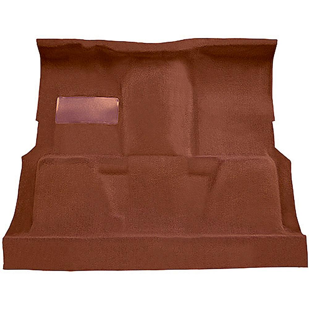 1974-80 Chevrolet, GMC Pickup Regular Cab Molded Carpet Set Cut Pile Standard Backing Floor Shift 4-Speed High Hump 2WD Blue