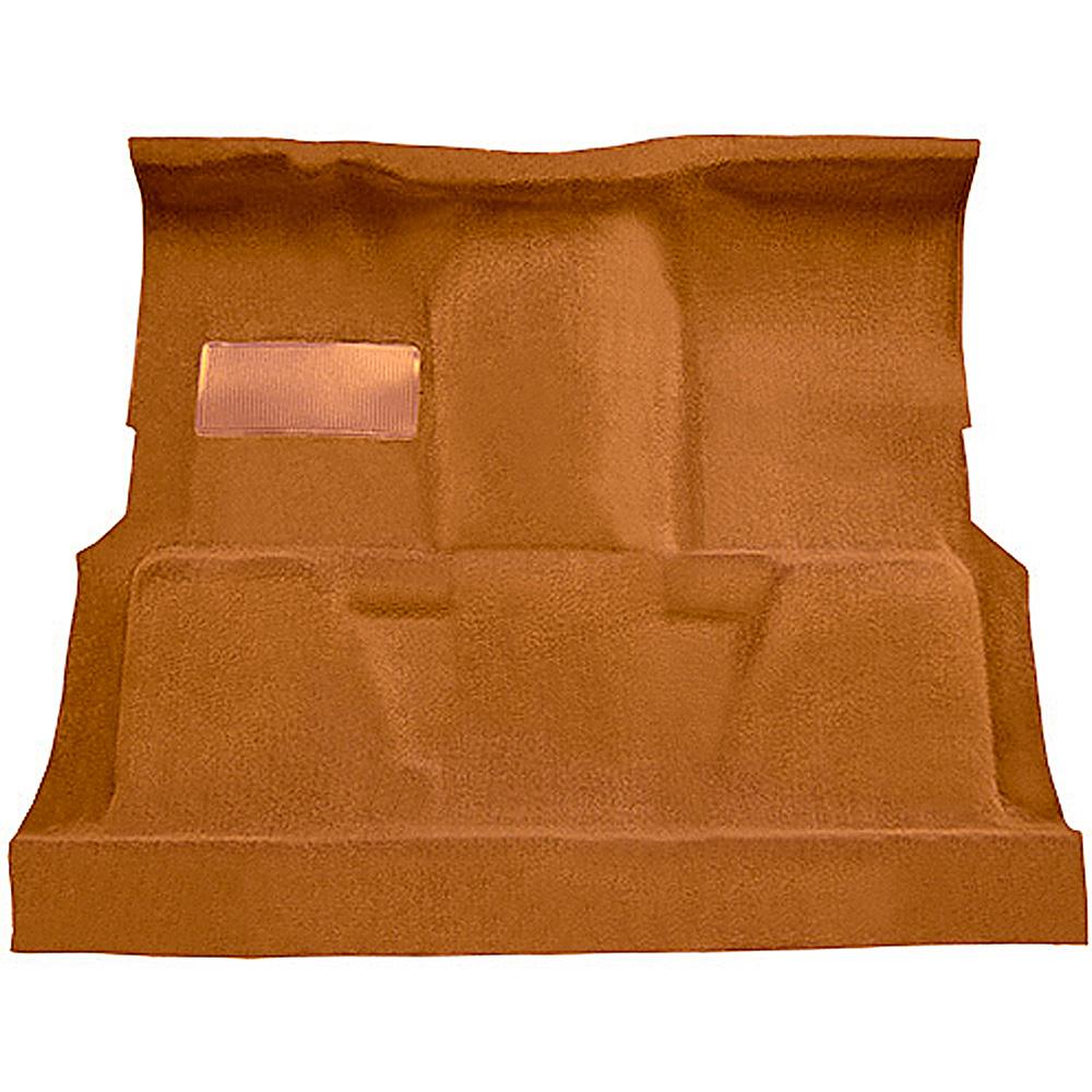 1974-80 Chevrolet, GMC Pickup Regular Cab Molded Carpet Set Cut Pile Standard Backing Floor Shift 4-Speed High Hump 2WD Mandrin Orange
