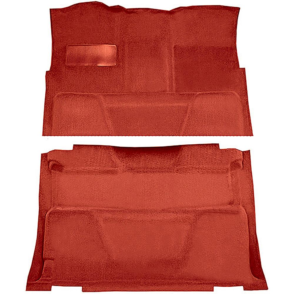 1974-80 Chevrolet, GMC Pickup Crew Cab Molded Carpet Kit Cut Pile Standard Backing Column Shift Automatic or 3-Speed Manual Low Hump 2WD Maple / Canyon
