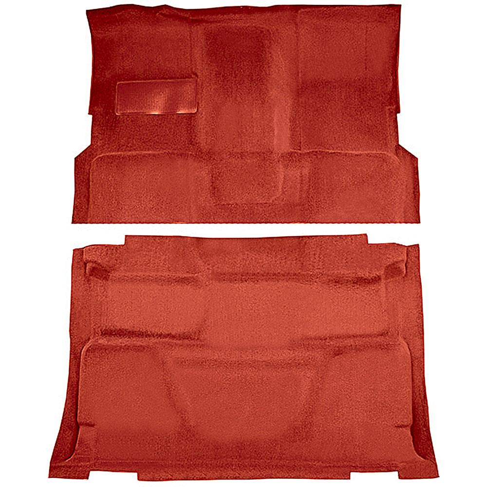 1974-80 Chevrolet, GMC Pickup Crew Cab Molded Carpet Set Cut Pile Standard Backing Column Shift TH400 High Hump 2WD Maple / Canyon