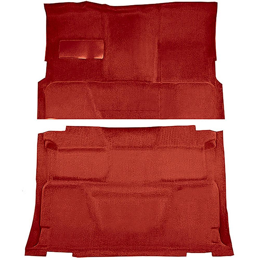 1974-80 Chevrolet, GMC Pickup Crew Cab Molded Carpet Set Cut Pile Standard Backing Floor Shift 4-Speed High Hump 2WD Maple / Canyon