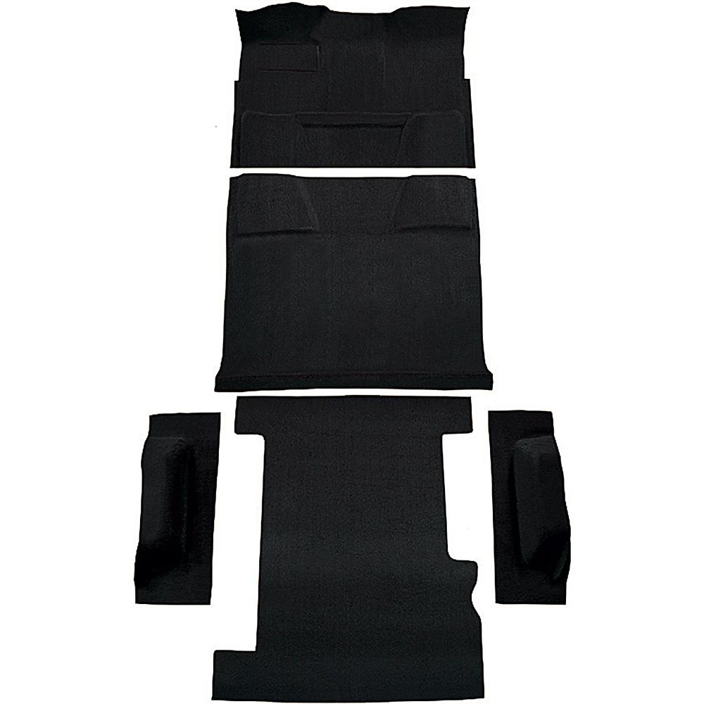 1974-80 Chevrolet, GMC Suburban 4-Door Molded Carpet Kit Cut Pile Standard Backing Column Shift Automatic 2WD Black