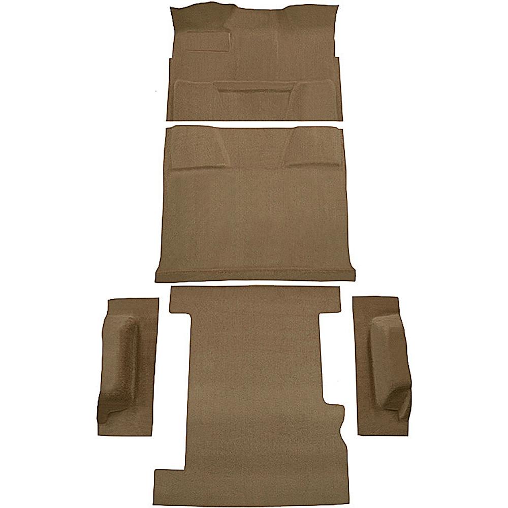 1974-80 Chevrolet, GMC Suburban 4-Door Molded Carpet Kit Cut Pile Standard Backing Column Shift Automatic 2WD Saddle