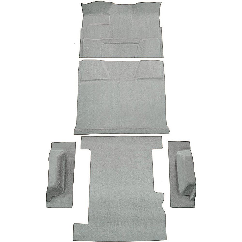 1974-80 Chevrolet, GMC Suburban 4-Door Molded Carpet Kit Cut Pile Standard Backing Column Shift Automatic 2WD Silver