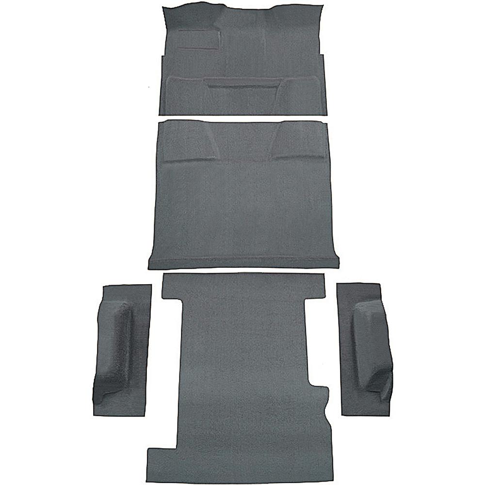 1974-80 Chevrolet, GMC Suburban 4-Door Molded Carpet Kit Cut Pile Standard Backing Column Shift Automatic 2WD Dark Gray