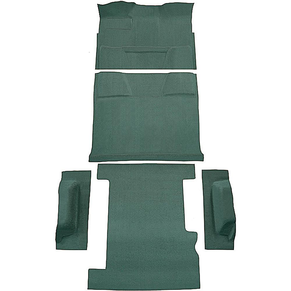 1974-80 Chevrolet, GMC Suburban 4-Door Molded Carpet Kit Cut Pile Standard Backing Column Shift Automatic 2WD Light Jade Green