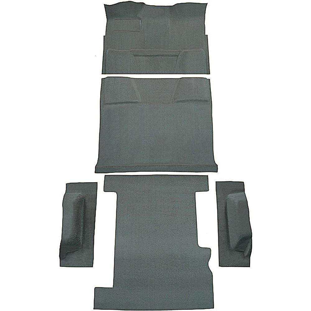 1974-80 Chevrolet, GMC Suburban 4-Door Molded Carpet Kit Cut Pile Standard Backing Column Shift Automatic 2WD Dove Gray