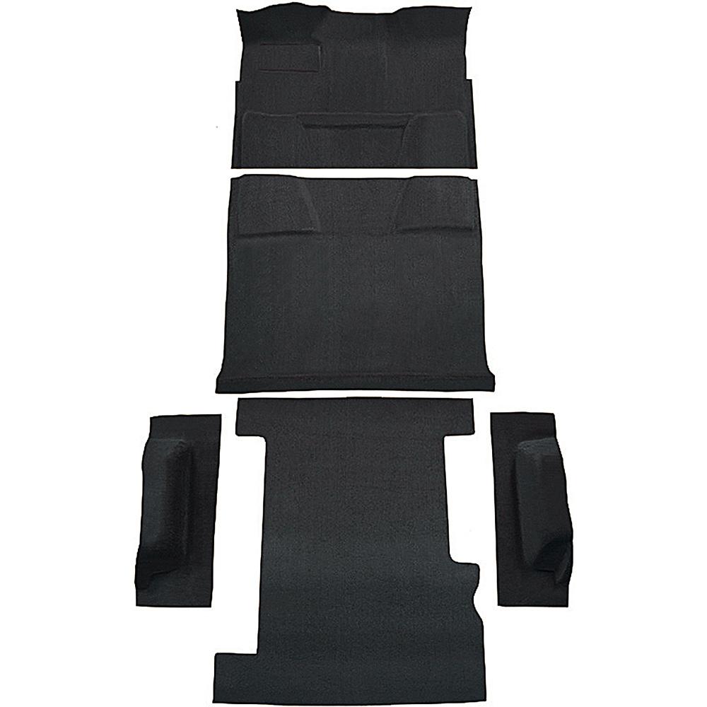 1974-80 Chevrolet, GMC Suburban 4-Door Molded Carpet Kit Cut Pile Standard Backing Column Shift Automatic 2WD Charcoal