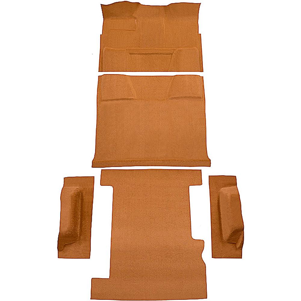 1974-80 Chevrolet, GMC Suburban 4-Door Molded Carpet Kit Cut Pile Standard Backing Column Shift Automatic 2WD Mandrin Orange
