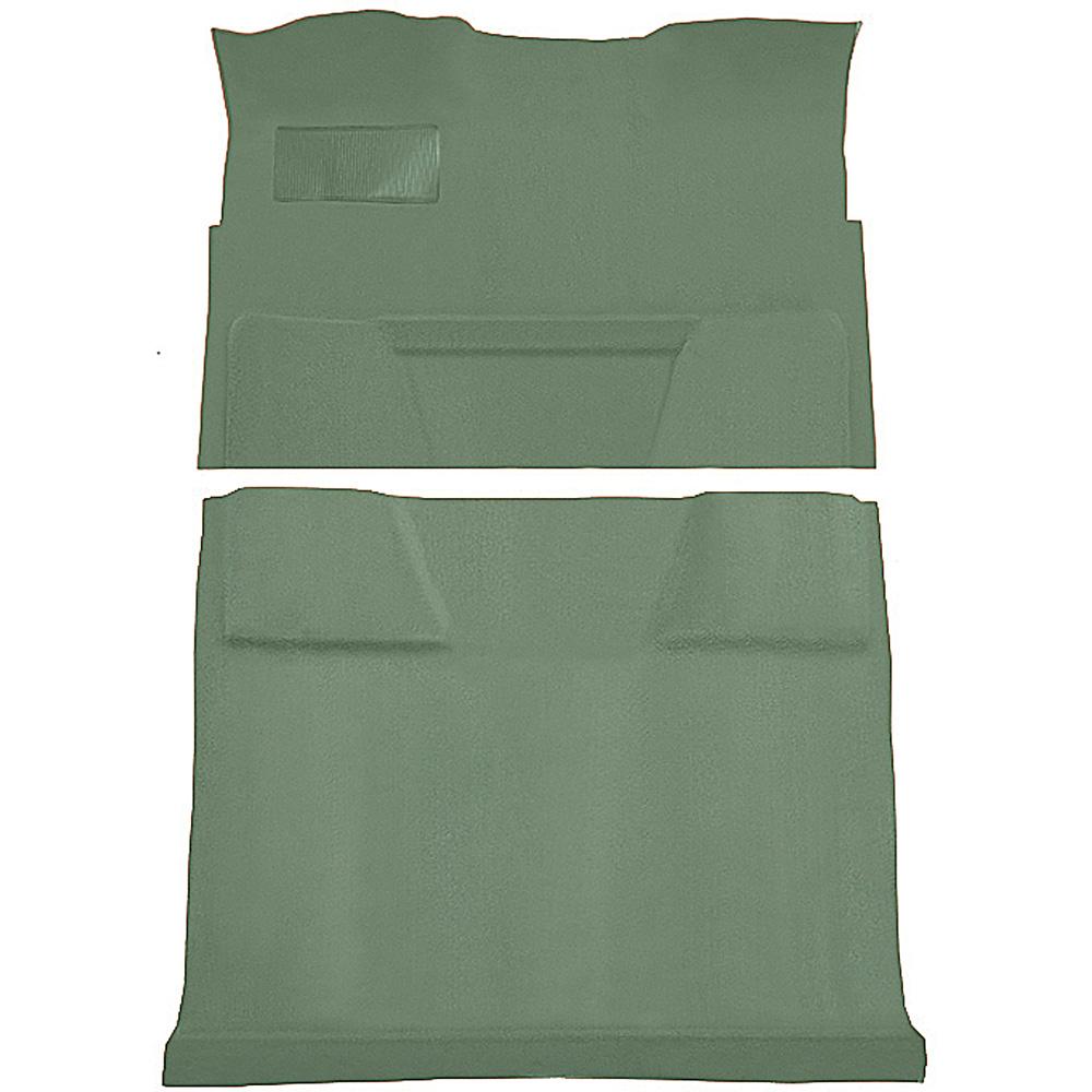 1974-80 Chevrolet, GMC Suburban 4-Door Molded Carpet Kit Cut Pile Standard Backing Column Shift Automatic 2WD Light Jade Green