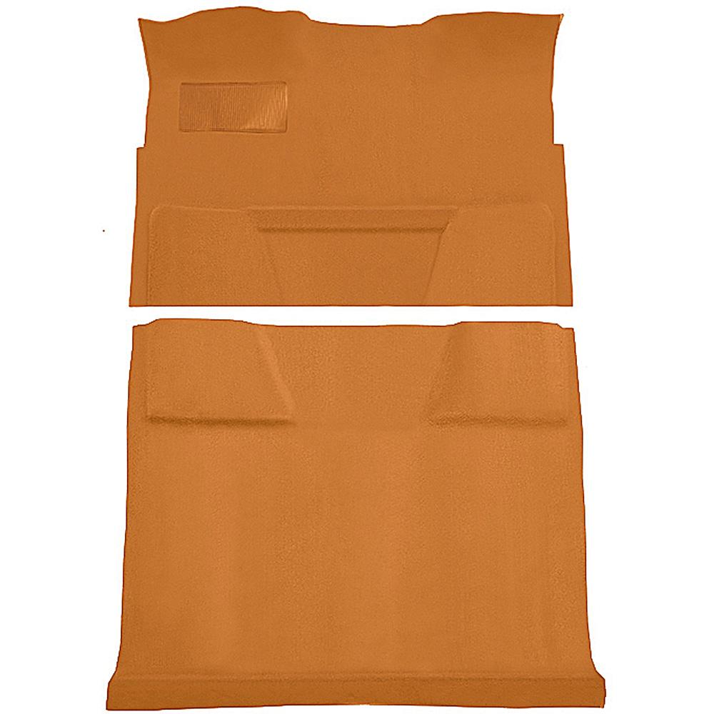 1974-80 Chevrolet, GMC Suburban 4-Door Molded Carpet Kit Cut Pile Standard Backing Column Shift Automatic 2WD Mandrin Orange