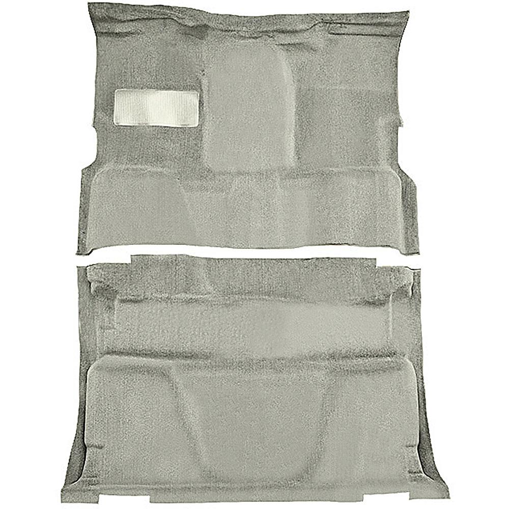 1981-91 Chevrolet, GMC Pickup Crew Cab Molded Carpet Set Cut Pile Standard Backing Floor Shift 4-Speed 2WD Almond