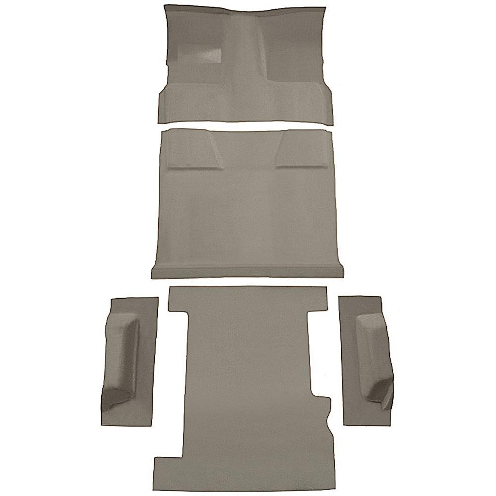 1981-91 Chevrolet, GMC Suburban 4-Door Molded Carpet Set Cut Pile Standard Backing Floor Shift 4-Speed 2WD Medium Doeskin