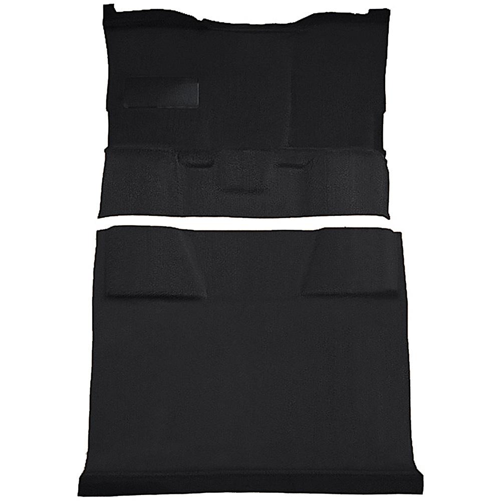 1981-91 Chevrolet, GMC Suburban 4-Door Molded Passenger Area Carpet Kit Cut Pile Standard Backing Column Shift Automatic Low Hump 2WD Black