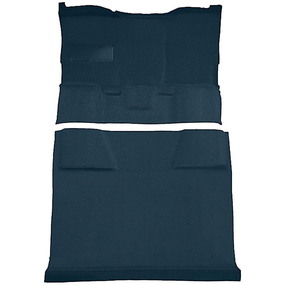 1981-91 Chevrolet, GMC Suburban 4-Door Molded Passenger Area Carpet Kit Cut Pile Standard Backing Column Shift Automatic Low Hump 2WD Dark Blue