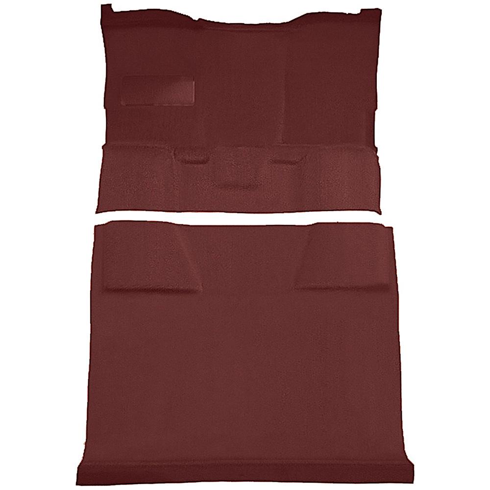 1981-91 Chevrolet, GMC Suburban 4-Door Molded Passenger Area Carpet Kit Cut Pile Standard Backing Column Shift Automatic Low Hump 2WD Maroon